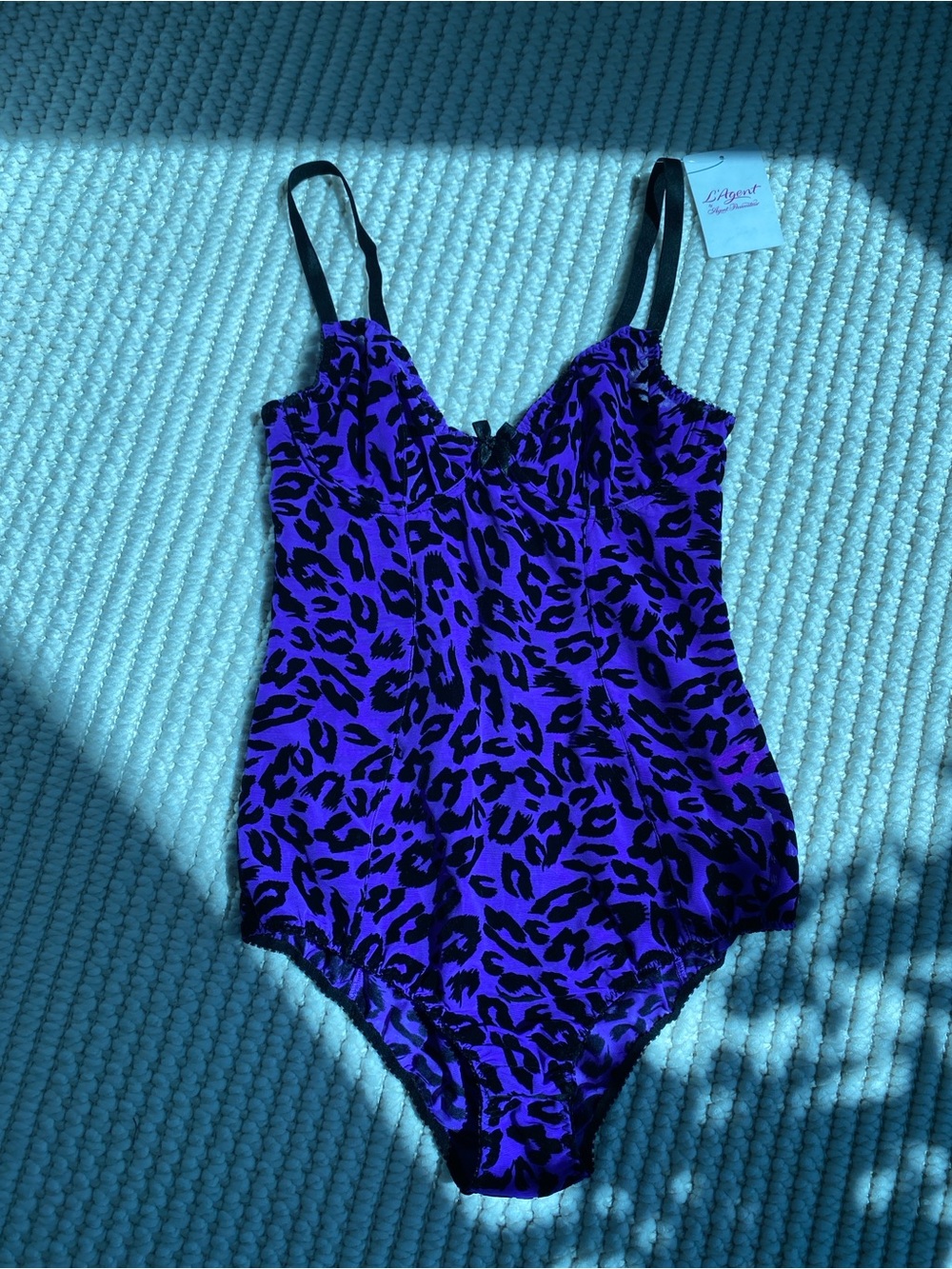Agent Provocateur L’Agent Leopard Print One-Piece Bodysuit